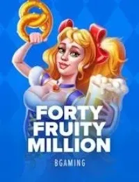 forty fruity million slot logo